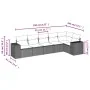 Set aus 6-teiligen Gartensofas und Kissen, synthetisches Rattanbraun von , Gartensets - Ref: Foro24-3222592, Preis: 423,27 €,...