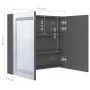 Bathroom cabinet with LED mirror glossy gray 80x12x68 cm by vidaXL, bathroom vanities - Ref: Foro24-326514, Price: 160,05 €, ...