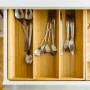 HI Extendable bamboo cutlery tray by , Cutlery and utensil trays - Ref: Foro24-429166, Price: 24,54 €, Discount: %