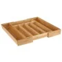 HI Extendable bamboo cutlery tray by , Cutlery and utensil trays - Ref: Foro24-429166, Price: 24,54 €, Discount: %