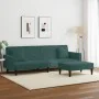 Sofa-Set mit 2 Stück dunkelgrünen Samtkissen von , Sofas - Ref: Foro24-3216270, Preis: 327,41 €, Rabatt: %
