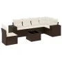 7-teilige Gartensofagarnitur mit braunen PE-Rattankissen von , Gartensets - Ref: Foro24-3222642, Preis: 474,96 €, Rabatt: %