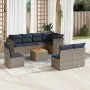 Set de sofás de jardín 9 pzas con cojines ratán sintético gris von , Gartensets - Ref: Foro24-3256019, Preis: 625,56 €, Rabat...