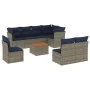 Set de sofás de jardín 9 pzas con cojines ratán sintético gris von , Gartensets - Ref: Foro24-3256019, Preis: 625,56 €, Rabat...