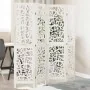 4-panel solid wood Paulownia white room divider by , Room dividers - Ref: Foro24-358737, Price: 110,40 €, Discount: %