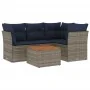 Set of 5 garden sofas with cushions synthetic rattan gray by , Garden sets - Ref: Foro24-3255956, Price: 375,12 €, Discount: %
