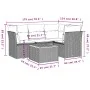 Set of 5 garden sofas with cushions synthetic rattan gray by , Garden sets - Ref: Foro24-3255956, Price: 375,12 €, Discount: %