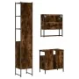 3 pcs bathroom furniture set smoked oak plywood by , Bathroom furniture - Ref: Foro24-3214677, Price: 174,93 €, Discount: %
