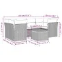 Set mit 7 Gartensofas mit Kissen synthetisches Rattangrau von , Gartensets - Ref: Foro24-3255830, Preis: 519,15 €, Rabatt: %