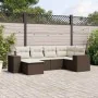 Set sofás de jardín 6 piezas y cojines ratán sintético marrón von , Gartensets - Ref: Foro24-3222862, Preis: 415,72 €, Rabatt: %