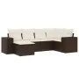 Set sofás de jardín 6 piezas y cojines ratán sintético marrón von , Gartensets - Ref: Foro24-3222862, Preis: 415,72 €, Rabatt: %