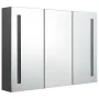 Mueble de baño con espejo LED 89x14x62 cm de vidaXL, Tocadores de baño - Ref: Foro24-326527, Precio: 161,67 €, Descuento: %