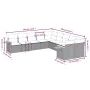 Set mit 10 Stück Gartensofas mit schwarzen Kissen aus synthetischem Rattan von , Gartensets - Ref: Foro24-3227191, Preis: 780...
