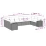Set mit 10 Gartensofas und -kissen Kunstrattan braun von , Gartensets - Ref: Foro24-3223072, Preis: 675,53 €, Rabatt: %