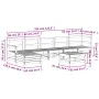 7-teiliges Gartenmöbel-Set aus massivem Tannenholz Douglasie von , Gartensets - Ref: Foro24-3250618, Preis: 387,27 €, Rabatt: %