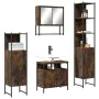 Badmöbel-Set 4-teilig geräuchertes Eichensperrholz von , Badezimmermöbel - Ref: Foro24-3214707, Preis: 232,33 €, Rabatt: %