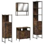 Badmöbel-Set 4-teilig geräuchertes Eichensperrholz von , Badezimmermöbel - Ref: Foro24-3214707, Preis: 232,33 €, Rabatt: %