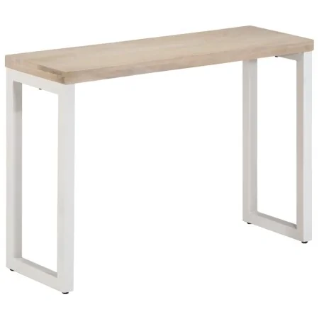 Mesa consola madera maciza de mango y hierro 110x35x76 cm by , Side tables - Ref: Foro24-376707, Price: 159,94 €, Discount: %