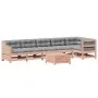 Juego de muebles jardín 7 pzas y cojines madera abeto Douglas de , Conjuntos de jardín - Ref: Foro24-3250878, Precio: 838,98 ...