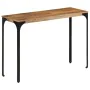 Solid mango wood and iron console table 110x35x76 cm by , Side tables - Ref: Foro24-374901, Price: 132,33 €, Discount: %