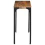 Solid mango wood and iron console table 110x35x76 cm by , Side tables - Ref: Foro24-374901, Price: 132,33 €, Discount: %