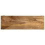 Solid mango wood and iron console table 110x35x76 cm by , Side tables - Ref: Foro24-374901, Price: 132,33 €, Discount: %