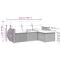 Set of 4 garden sofas and cushions synthetic rattan brown by , Garden sets - Ref: Foro24-3253610, Price: 279,70 €, Discount: %