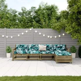 Juego de muebles jardín 5 pzas y cojines madera pino impregnada by , Garden sets - Ref: Foro24-3250859, Price: 468,56 €, Disc...