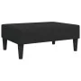 Sofá cama de 2 plazas con taburete terciopelo negro de , Sofás - Ref: Foro24-3216253, Precio: 344,55 €, Descuento: %