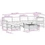 7-teiliges Gartenmöbel-Set und Kissen aus imprägniertem Kiefernholz von , Gartensets - Ref: Foro24-3250955, Preis: 668,10 €, ...