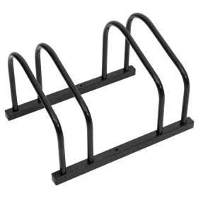 Fahrradträger für 2 schwarze Stahlfahrräder von , Sockel und Stützen zum Abstellen von Fahrrädern - Ref: Foro24-154422, Preis...