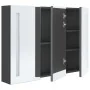 Mueble de baño con espejo LED 89x14x62 cm de vidaXL, Tocadores de baño - Ref: Foro24-326527, Precio: 161,67 €, Descuento: %
