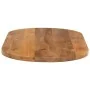 Ovale Tischplatte aus massivem Mangoholz 120x60x2,5 cm von , Tischplatten - Ref: Foro24-370150, Preis: 113,97 €, Rabatt: %