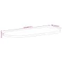 Oval solid mango wood table top 120x60x2.5 cm by , Table tops - Ref: Foro24-370150, Price: 113,97 €, Discount: %