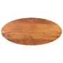 Ovale Tischplatte aus massivem Akazienholz 110x40x2,5 cm von , Tischplatten - Ref: Foro24-370801, Preis: 58,77 €, Rabatt: %