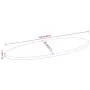 Tablero de mesa ovalado madera maciza de acacia 110x40x2,5 cm de , Tableros para mesas - Ref: Foro24-370801, Precio: 58,77 €,...