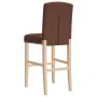 High stools 2 pcs solid rubber wood and fabric by , Kitchen stools - Ref: Foro24-4006203, Price: 86,01 €, Discount: %
