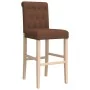 Hohe Hocker 2 Stück aus massivem Gummi, Holz und Stoff von , Küchenhocker - Ref: Foro24-4006217, Preis: 93,42 €, Rabatt: %