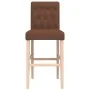 Hohe Hocker 2 Stück aus massivem Gummi, Holz und Stoff von , Küchenhocker - Ref: Foro24-4006217, Preis: 93,42 €, Rabatt: %