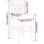 Hohe Hocker 2 Stück aus massivem Gummi, Holz und Stoff von , Küchenhocker - Ref: Foro24-4006217, Preis: 93,42 €, Rabatt: %
