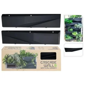 ProGarden Cascade Wand-Pflanzgefäß 2 Stück anthrazit 78x19x35 cm von , Töpfe und Pflanzgefäße - Ref: Foro24-447577, Preis: 40...