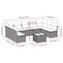 Set mit 10 Gartensofas und -kissen Kunstrattan braun von , Gartensets - Ref: Foro24-3218083, Preis: 621,48 €, Rabatt: %