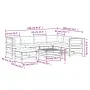 8-teiliges Gartenmöbel-Set und Kissen aus Douglasienholz von , Gartensets - Ref: Foro24-3250562, Preis: 918,15 €, Rabatt: %