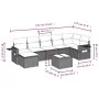 Set mit 8 Gartensofas und Kissen Kunstrattan braun von , Gartensets - Ref: Foro24-3220492, Preis: 517,44 €, Rabatt: %