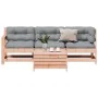 4-teiliges Gartenmöbel-Set und Kissen aus Douglasienholz von , Gartensets - Ref: Foro24-3250782, Preis: 420,00 €, Rabatt: %
