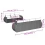 Set mit 8 Gartensofas und Kissen Kunstrattan braun von , Gartensets - Ref: Foro24-3221132, Preis: 579,53 €, Rabatt: %