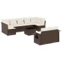 Set de sofás de jardín 10 pzas y cojines ratán sintético marrón by , Garden sets - Ref: Foro24-3220632, Price: 652,37 €, Disc...