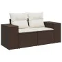 Set sofás de jardín 8 piezas y cojines ratán sintético marrón von , Modulare Sofas für den Außenbereich - Ref: Foro24-3222332...