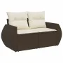 Set of 8 garden sofas and cushions synthetic rattan brown by , Modular outdoor sofas - Ref: Foro24-3221712, Price: 524,83 €, ...
