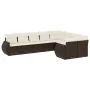 Set mit 9 Gartensofas und Kissen Kunstrattan braun von , Modulare Sofas für den Außenbereich - Ref: Foro24-3221842, Preis: 62...